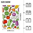 thumbnail image 2 of FORMRS 1-Subject Spiral Notebook 8" x 5" College Ruled 60 Refillable Sheet A5 Hard Cover, 2 Pack, Vegetables Pattern, 2 of 7