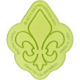 thumbnail image 1 of Fleur-de-Lis-Medallion Onlay Silicone Fondant Stencil by Marvelous Molds, 1 of 2