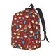 thumbnail image 1 of Easygdp Coffee Cups Mochila de Lona Resistente para Laptop, Compatible con Laptops de 15 a 17 pulgadas, Ideal para Escuela, Trabajo y Viajes-Small, 1 of 5
