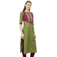 thumbnail image 6 of Phagun Cotton Straight Kurti Tunic With Front Button Casual Kurta, 6 of 8