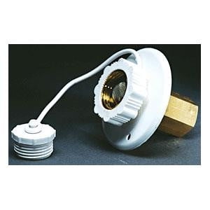 Aqua Pro Entrée d'Eau Douce 27881 Utilisée pour Système d'Eau Douce pour VR; Type à Bride pour Montage en Surface; Filetage Femelle de 1/2 Pouce pour Connexion Intérieure; Découpe de 1-1/4 Pouce de Diamètre; Diamètre Extérieur de 3 Pouces