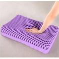 thumbnail image 5 of TPE Without Pressing Pillow Gel Relieved Skin -Friendly Grid Core Pillow Core Pillow Silicone Bonding Cervical Spine Pillow Deep Sleep Pillow(A), 5 of 6
