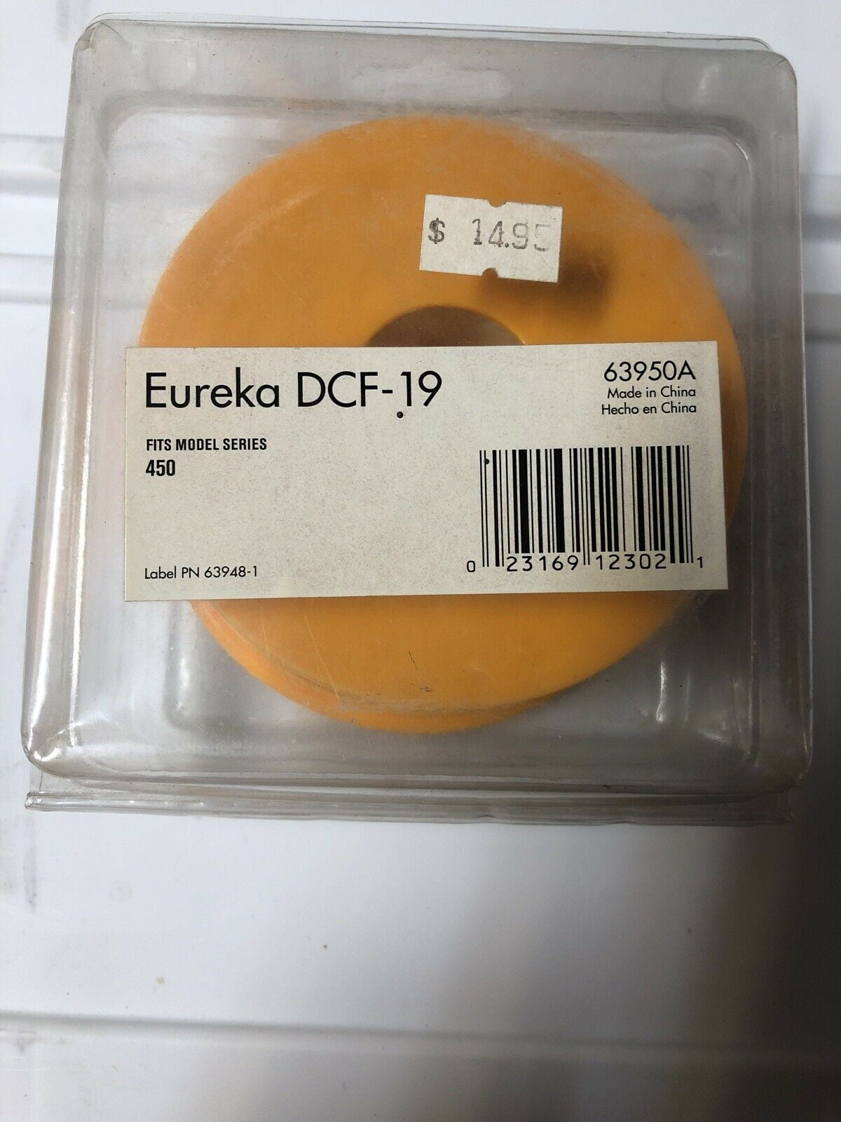 Eureka Hepa Filter Boss Lite DCF19 63950, F618