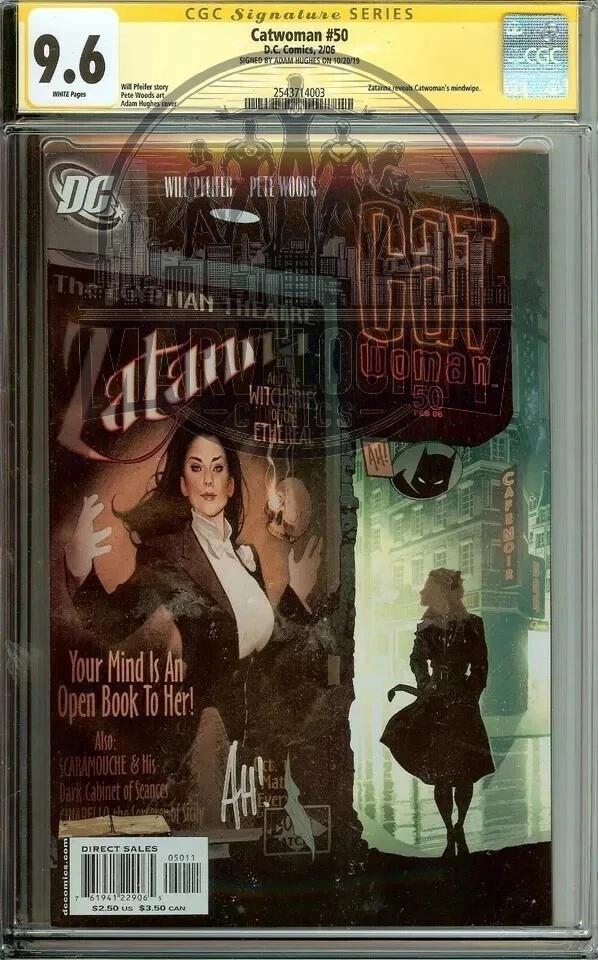 Catwoman #50 (DC Comics, 2006) – CGC 9.6 – Signed by Adam Hughes