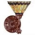 thumbnail image 2 of Meyda 8"W Tiffany Jeweled Peacock Wall Sconce, 2 of 2