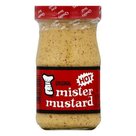 Mister Mustard Hot Original Mustard, 7.5 OZ (Pack of