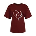 thumbnail image 5 of JIUKE Valentines Day Shirts for Women Casual Long Sleeve Graphic T-Shirts Crew Neck Summer Plain Tops, 5 of 7