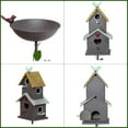 thumbnail image 3 of 60.6" H Bird Baths for Outdoors,Metal Bird Bath Bowl,Birdhouses for Outdoors with Pole,Birdhouses for Outdoors,Garden Yard Decor, 3 of 7