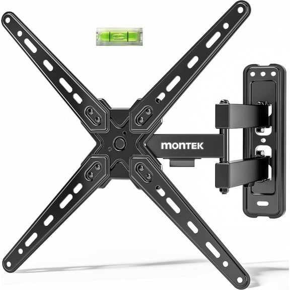 monTEK Full Motion TV Wall Mount for 13-55 Inch TVs, Swivel Tilt Articulating TV Bracket, Max VESA 400x400mm, Holds 55 lbs