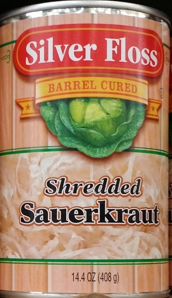 24 PACKS Silver Floss Barrel Cured Shredded Sauerkraut 14.4 Oz