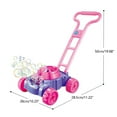 thumbnail image 4 of Electronic Blower Bubble Push Toy For Kids With Solution Included Lawn Mower Design Realistic Sound Effects Usb Powered Exercise Fun Size Standard Weight 1.76Lb, 4 of 9