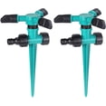 thumbnail image 1 of Kit 2 Aspersores de Jardín Rociador giratorio Automático 360Â° verde 6.49 pulg Elly Decor FS-TG-01, 1 of 7