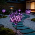 thumbnail image 4 of Lámpara solar decorativa de jardín para exteriores con estaca – Iluminación LED con forma de flor para patio, ideal para caminos, jardines, césped o decoración de bodas., 4 of 6
