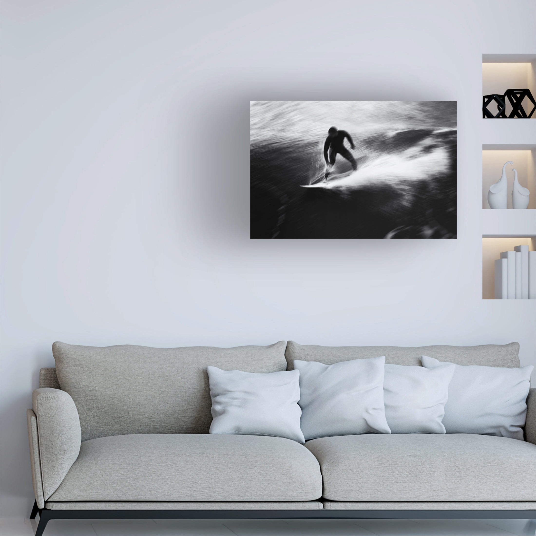 Canvas Wall Art - Massimo Della Latta 'Surf 15' Wall Art for Living Room, Bedroom, or Office Décor by Trademark Fine Art - 32 x 22 Inches