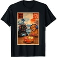 thumbnail image 1 of Cute Kawaii Gamer Cat & Capybara Ramen Retro - Camiseta japonesa para juegos, 1 of 2