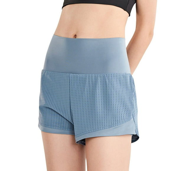 Yeacher Women Sport Shorts Summer Hip Yoga Fitness Sportswear High Waist Quickly-dry Hot Workout Running Shorts