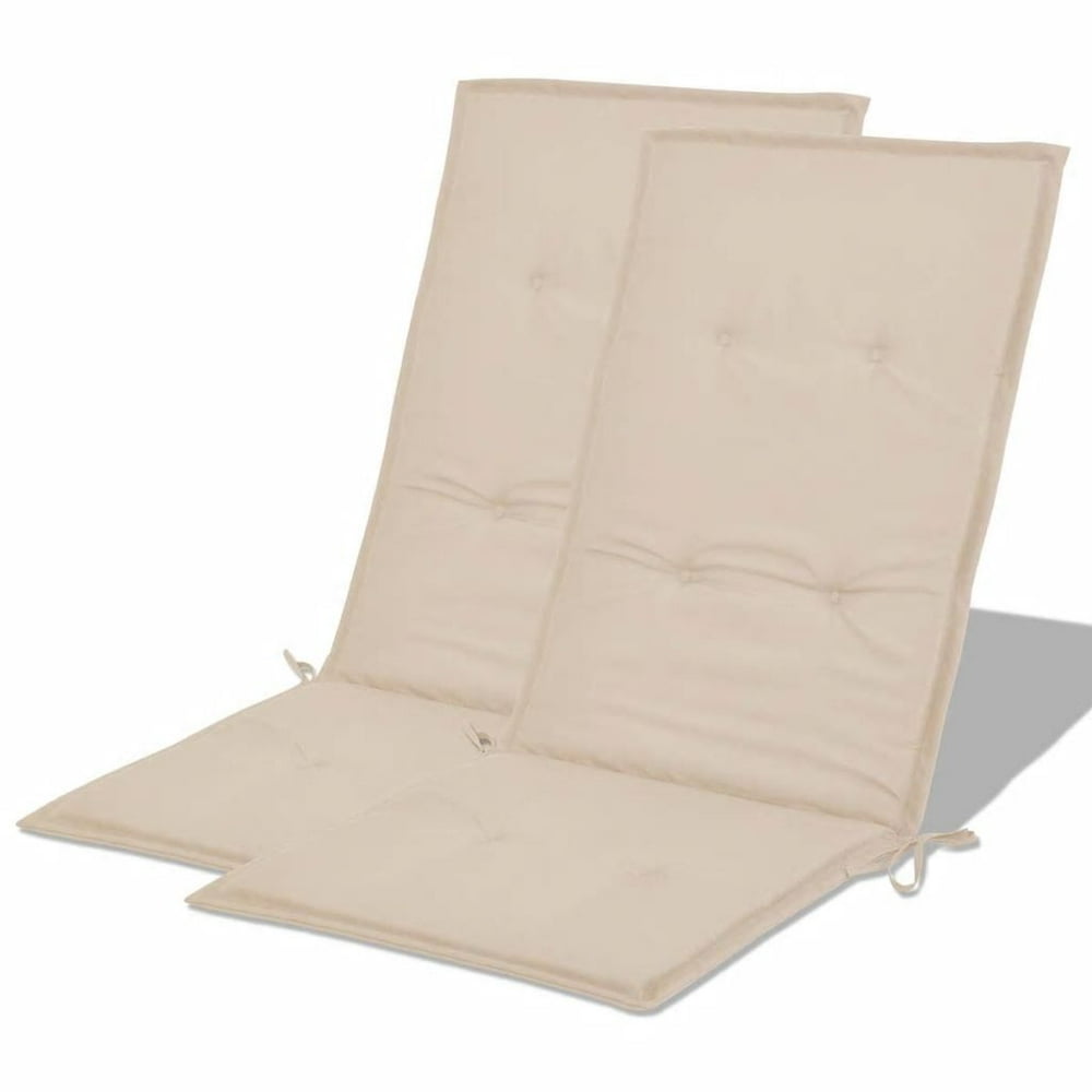 Garden Chair Cushions 2 pcs Cream 47.2"x19.7"x1.18" - Walmart.com