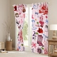 thumbnail image 3 of Feelyou Girly Pink Cactus Blackout Curtains Set of 2 (52x84 Each), Kawaii Cowgirl Boot Hat Window Curtains, Western Princess Style Curtains and Drapes, Blackout Curtains Bedroom Decor, 3 of 6