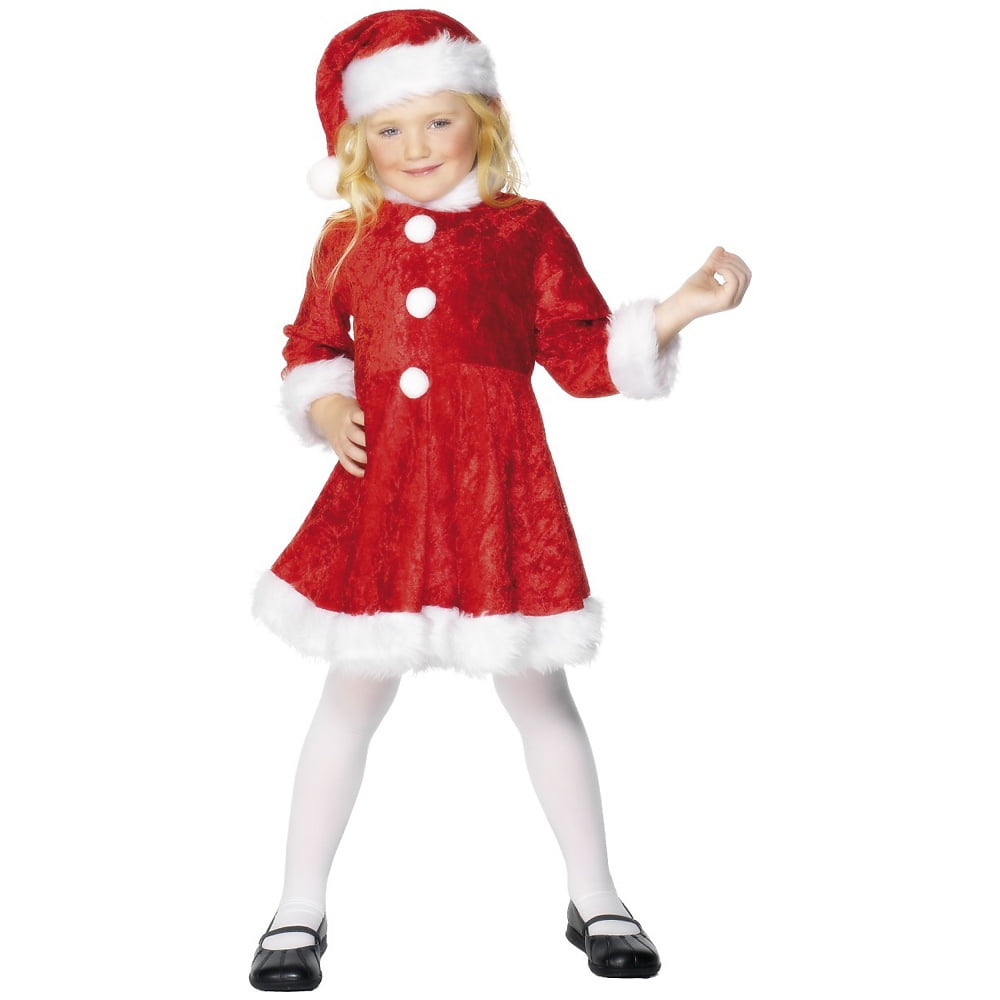LITTLE MISS SANTA'S HELPER GIRLS CHRISTMAS HOLIDAY COSTUME SIZE MEDIUM 8-10 