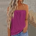 thumbnail image 4 of DondPO Vest Tops for Women Sleeveless Summer Tops Sexy Stretch Tube Top Off Shoulder Top Backless Top Party Loose Backless Top Casual T Shirts for Women Women'S Tops Purple 2XL, 4 of 6