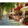 thumbnail image 2 of Haskins, John 14x12 White Modern Wood Framed Museum Art Print Titled - Cafe Apres-Midi, 2 of 4