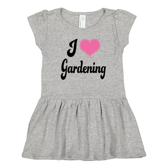 Inktastic Gardener Gift I Love Gardening Girls Toddler Dress