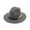 Grey, variant on Baqcunre Hats for Women, Women's Wide Brim Fedora Panama Hat with Metal Belt Buckle Coloured,