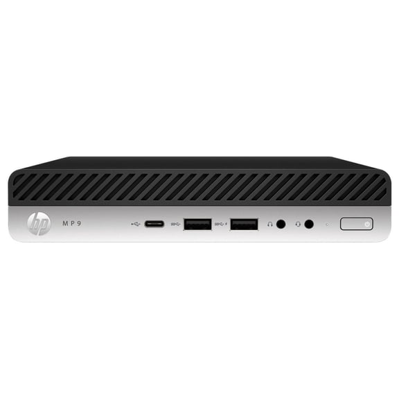 Restored HP MP9 G4 Retail System AMS Intel Core i5-8500T 2.1 GHz 8GB DDR4 128GB SSD Intel UHD Graphics 630 Windows 10 Pro Desktop Black - 5MX87AV-E010