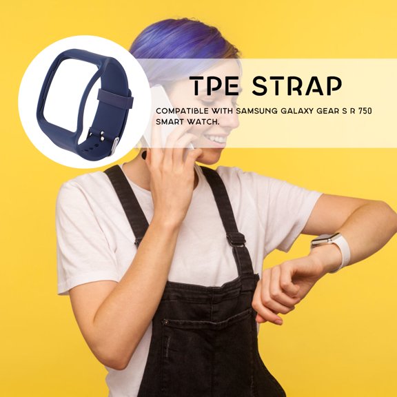 ETEREAUTY Navy Smart Bracelet Watch Band with Soft TPE Material, Compression Molded Design for Comfortable Wear