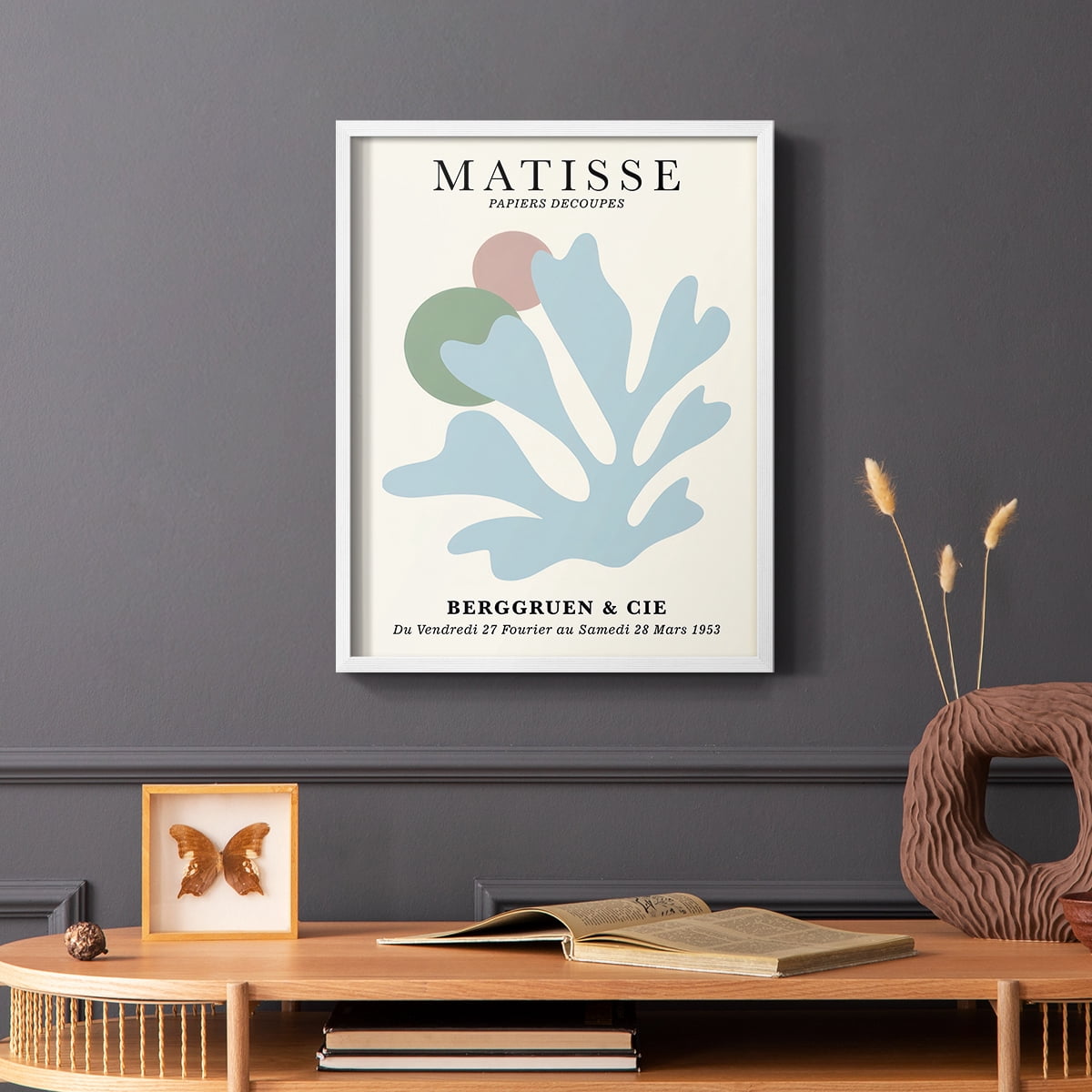Matisse CLXXXIII Framed Print in White Solid Wood 8 x 10 Framed Print