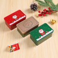 thumbnail image 3 of 1Pc Christmas Square Tinplate Can Candy Box Gift Storage Box Biscuit Can Metal Can Home Storage Box  Candy Cans Kids Gift, 3 of 6