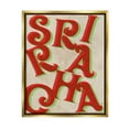 thumbnail image 3 of Stupell Industries Sriracha Hot Sauce Text Letters Layered Shadows Graphic Art Metallic Gold Floating Framed Canvas Print Wall Art, Design by Daphne Polselli, 3 of 5