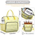 thumbnail image 5 of Insulated Lunch Bag Women, Leakproof Large Lunch Box, Reusable Lunch Cooler Bag with Adjustable Strap, Lunch Tote Bag for Work Women,Lemon Slice Lunch Tote Bags Gifts for Woman, Mom, 5 of 6