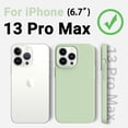 thumbnail image 6 of Magnetic for iPhone 13 Pro Max Phone Case, [Compatible with MagSafe][Military Shockproof Protection] Silicone Case with Soft Anti-Scratch Microfiber Lining, 6.7 inch, Pale Green, 6 of 13
