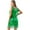 Green, variant on iiniim Women's V Neck Tiered Sequins Tassels Ballroom Latin Salsa Tango Cha Cha Dance Dress
