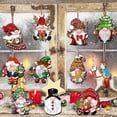 thumbnail image 4 of Juego de 12 o 24 piezas de gnomos navideños de madera creativos, decoración pequeña para colgar en el árbol de Navidad, juego de placas de madera, 4 of 5