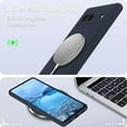 thumbnail image 4 of KOMI for Google Pixel 7a Case, Silicone Phone Case with 2 Screen Protector, Soft Anti-Scratch Microfiber Lining, Full Body Shockproof Slim Cover Support Wireless Charging, Navy, 4 of 5