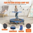 thumbnail image 4 of 36 Foldable Kids Trampoline for Toddlers - IndoorOutdoor Bounce Mat with Safety Pad, 4 of 10