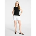 thumbnail image 3 of Time and Tru Women's Cotton Peplum Tank Top, Sizes XS-XXXL, 3 of 6