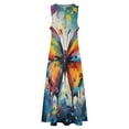 thumbnail image 3 of Colorful Butterfly Ress Women Elegant Luxury Women's Clothing Summer 2025 Novelties, 3 of 6