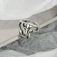 thumbnail image 5 of AMERTEER Finger Ring Dress Up Retro Unique Trend Vintage Elegant Irregular Open Ring, 5 of 5