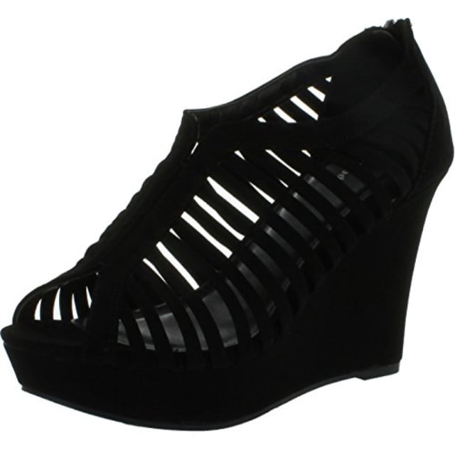 black wedges walmart