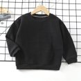 thumbnail image 2 of Ruyang Kids Boys Girls Letter Sweatshirts Cute Long Sleeve Pullover Sweatshirt Toddler Plain Crewneck Baggy Casual Tops, 2 of 6
