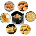 thumbnail image 4 of Air Fryer Parchment Paper Liners, 200PCS 8.5" Square, Perforated & Non-Stick, Baking Paper for Air Fryer Basket, Oven, Steamer & Cooking, Quick Airflow, Easy Clean Up, 4 of 6