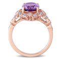 thumbnail image 4 of Everly Women's Amethyst 14k Rose Gold Ring, 4 of 7