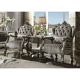 thumbnail image 2 of ACME Versailles Chair with 1 Pillow in Velvet & Antique Platinum, 2 of 3