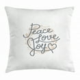 thumbnail image 1 of Ambesonne 20" x 20" Beige Polyester Decorative Pillow Case, 1 of 2
