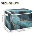 thumbnail image 5 of Yayeee Collapsible Cube Storage Bin with Lid Fabric Closet Decorative Basket with Handles, Black Marble, 5 of 7