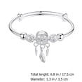 thumbnail image 3 of Pulsera de alambre ajustable Expansible Brazalete Bangle Dream Catcher Charm Bulk Bangle, 3 of 4