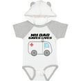 thumbnail image 3 of Inktastic My Dad Saves Lives Ambulance Boys or Girls Baby Bodysuit, 3 of 5